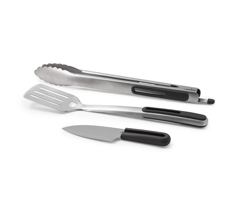 BioLite Grillbesteck-Set Prep & Grill 3-teilig, Silber