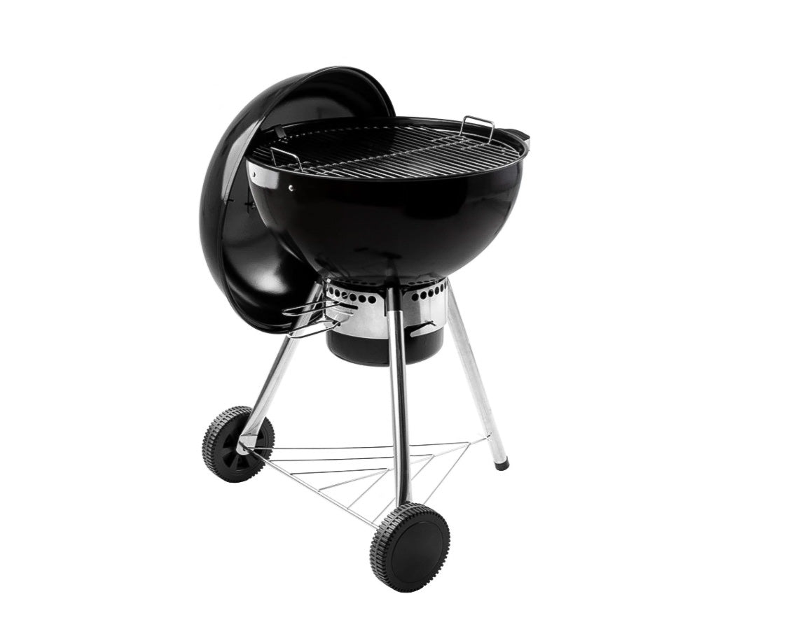 Krafter Holzkohlegrill 54 cm, Schwarz